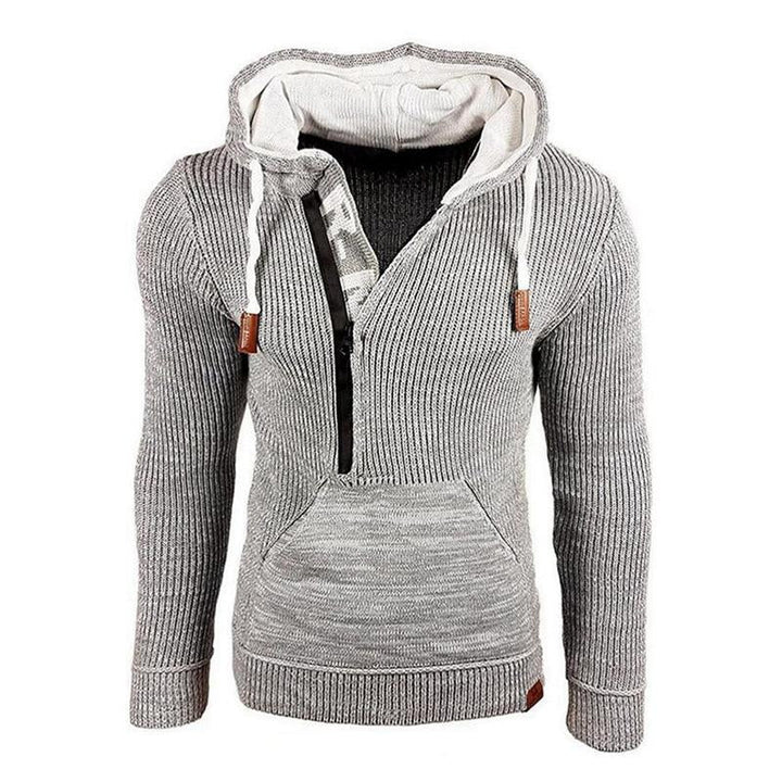 Męski Casualowy Długi Sweter z Kapturem 17002971M