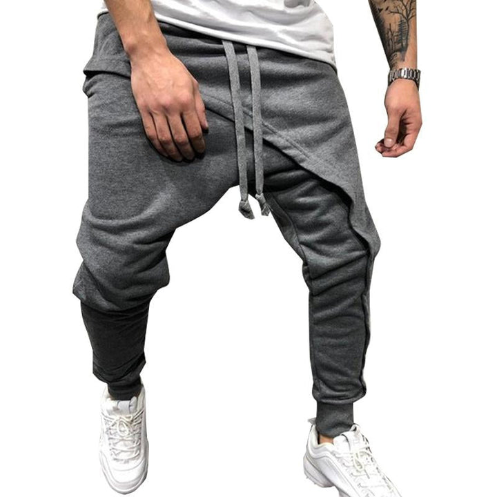 Męskie Spodnie Casual z Warstwowym Szyciem 41260363Y