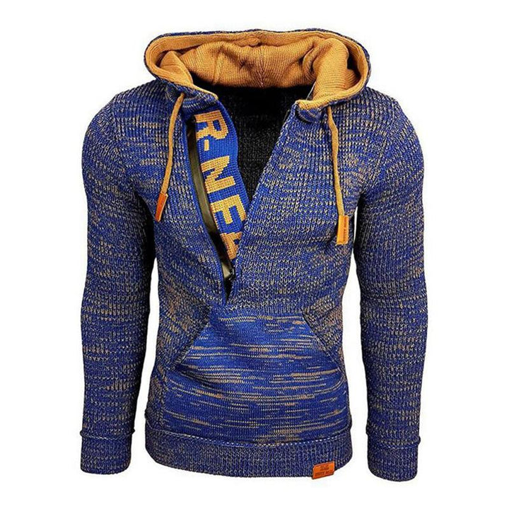 Męski Casualowy Długi Sweter z Kapturem 17002971M