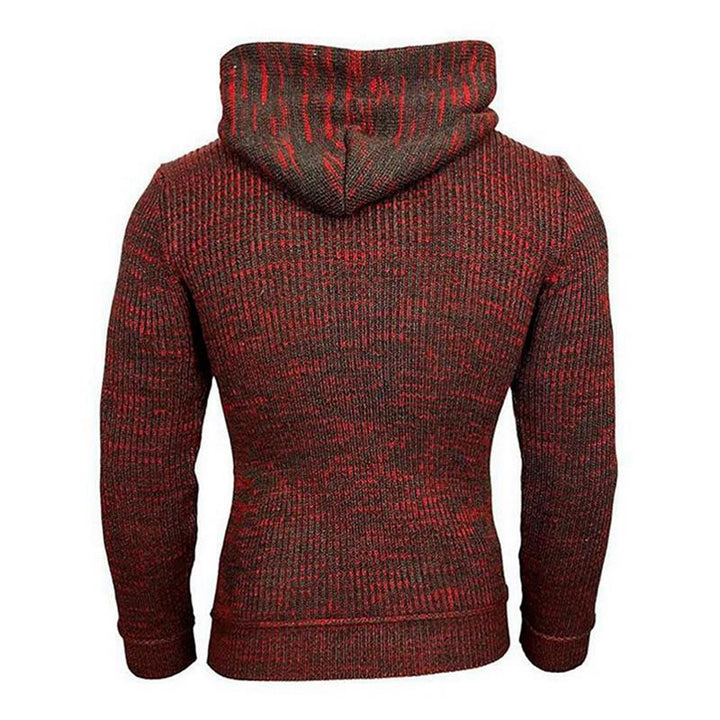 Męski Casualowy Długi Sweter z Kapturem 17002971M