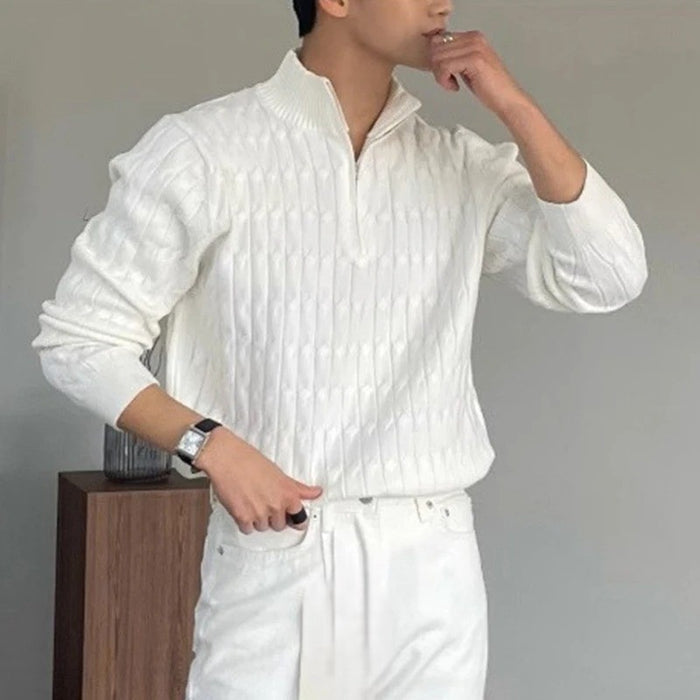 GWANGJU Sweter z pół-zamkiem
