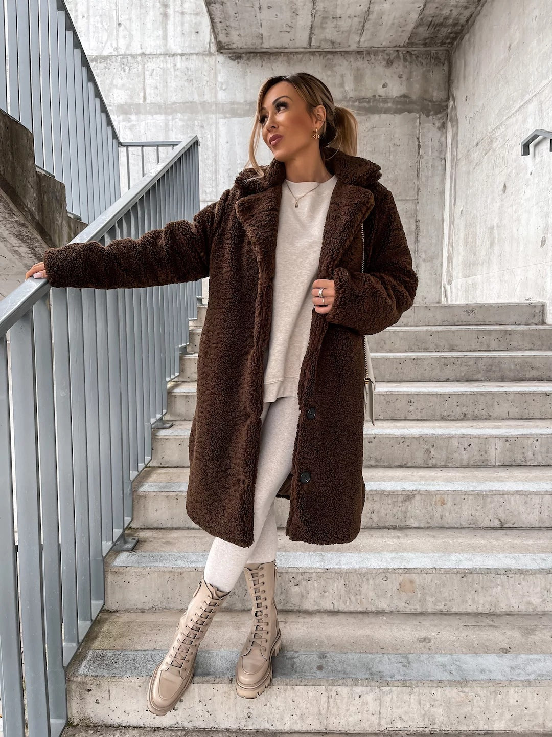 Luana - Puchowy Teddy Jacket