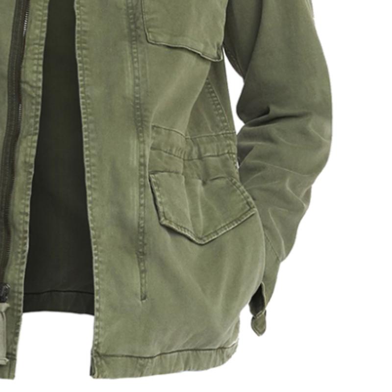 Męska Retro Casual Field Kurtka Robocza z Wiele Kieszeni 41579884TO