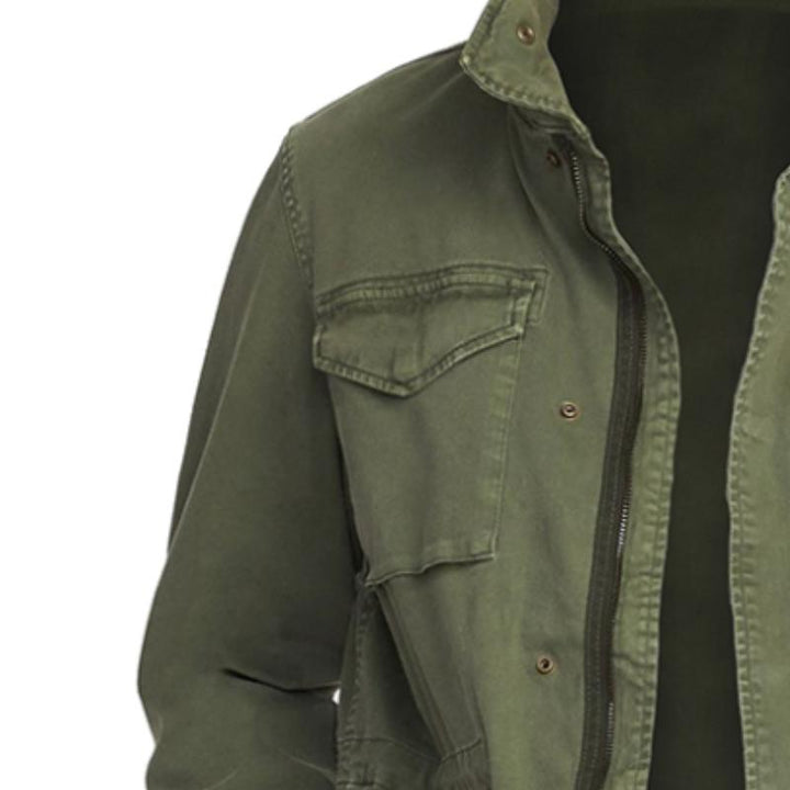 Męska Retro Casual Field Kurtka Robocza z Wiele Kieszeni 41579884TO
