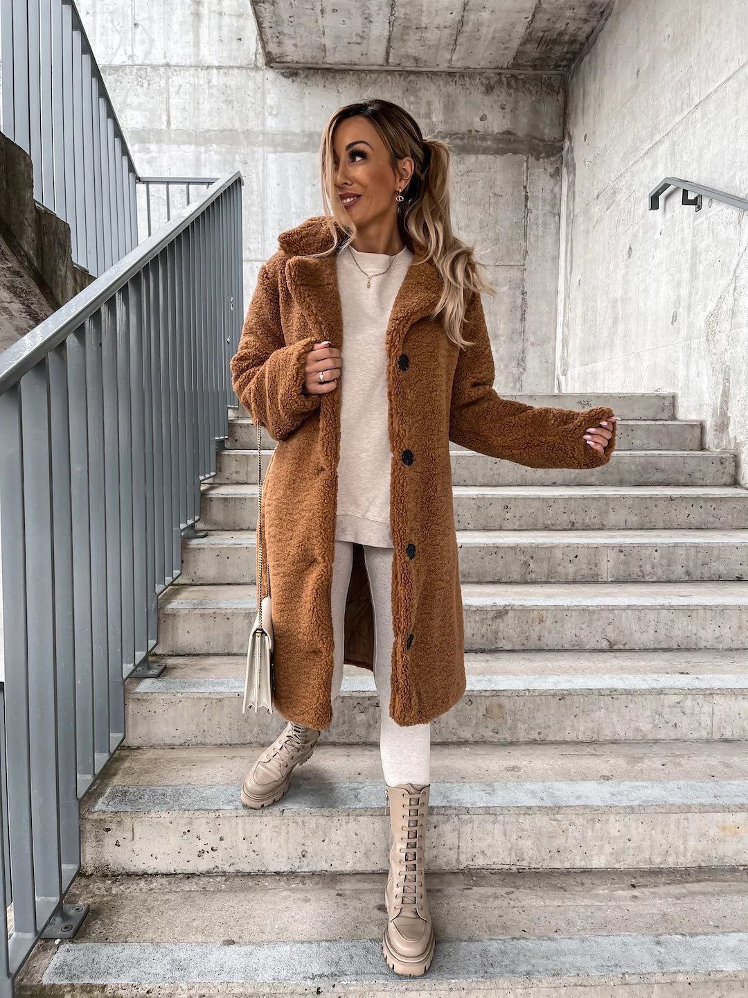 Luana - Puchowy Teddy Jacket
