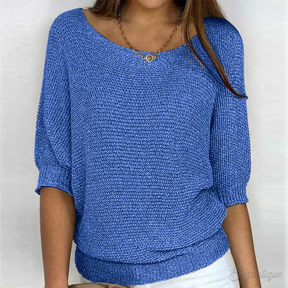 Antoinette™ | Luźny Sweter w Stylu Cozy Chic