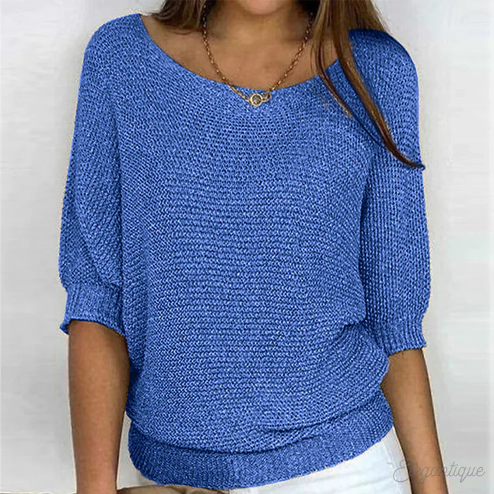 Antoinette™ | Luźny Sweter w Stylu Cozy Chic