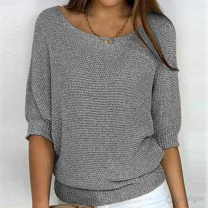 Antoinette™ | Luźny Sweter w Stylu Cozy Chic