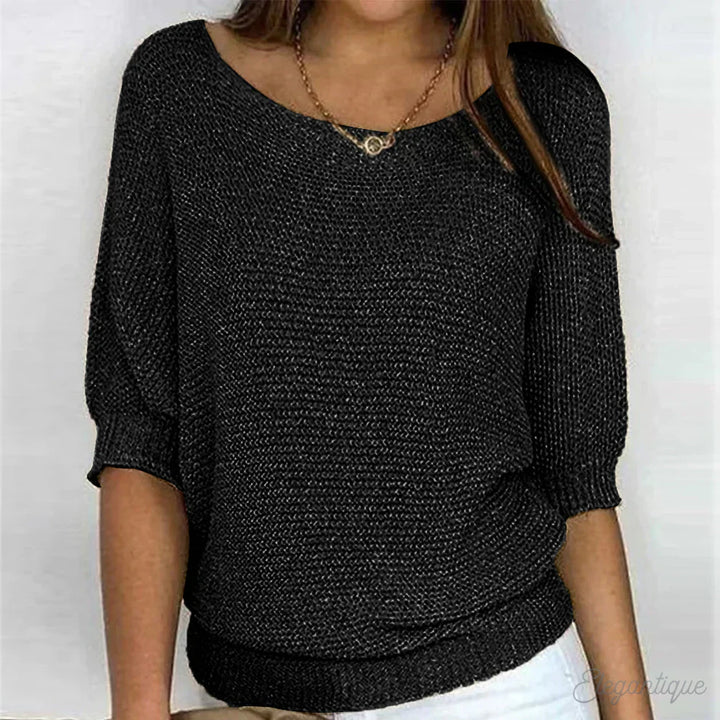 Antoinette™ | Luźny Sweter w Stylu Cozy Chic