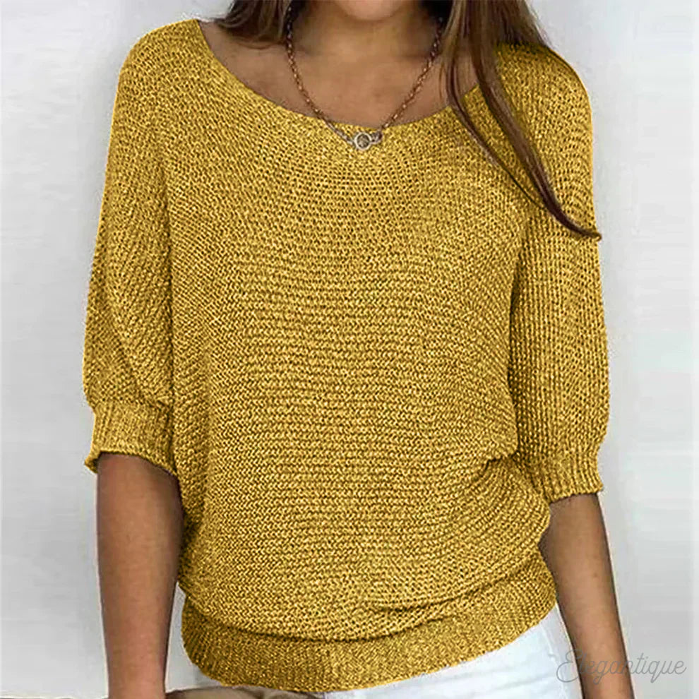 Antoinette™ | Luźny Sweter w Stylu Cozy Chic