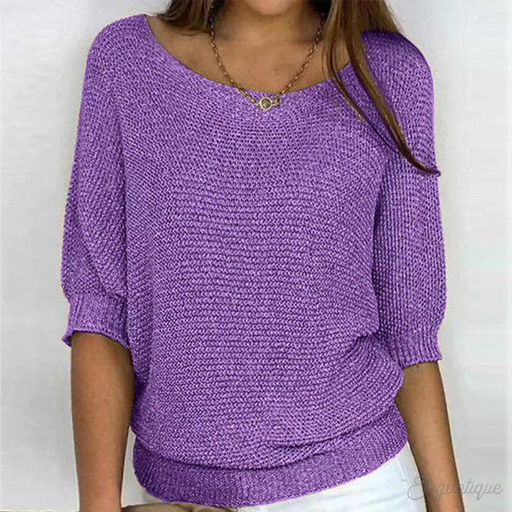Antoinette™ | Luźny Sweter w Stylu Cozy Chic